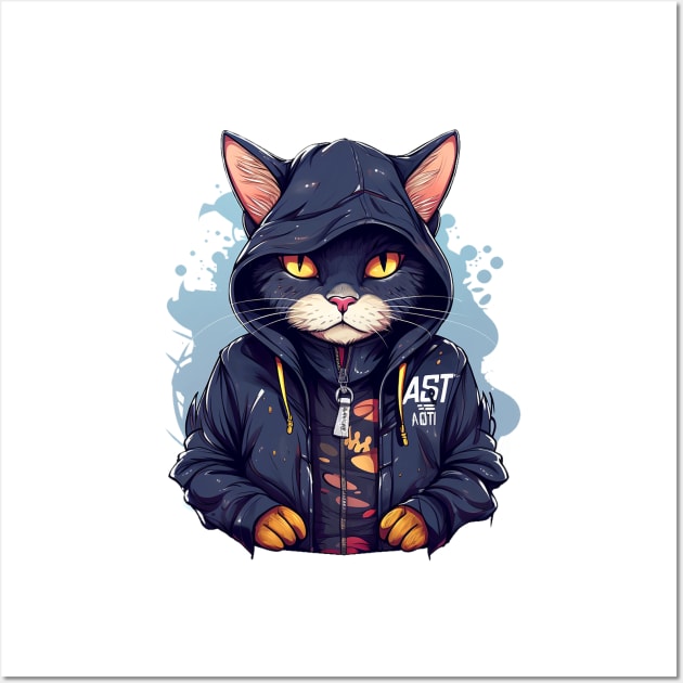 Chill Cat Wall Art by WahomeV